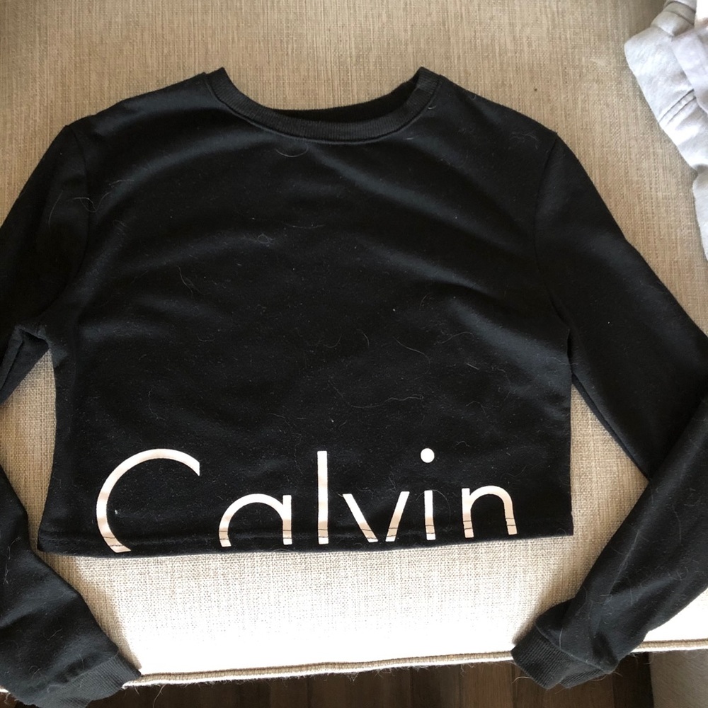 calvin klein crop top